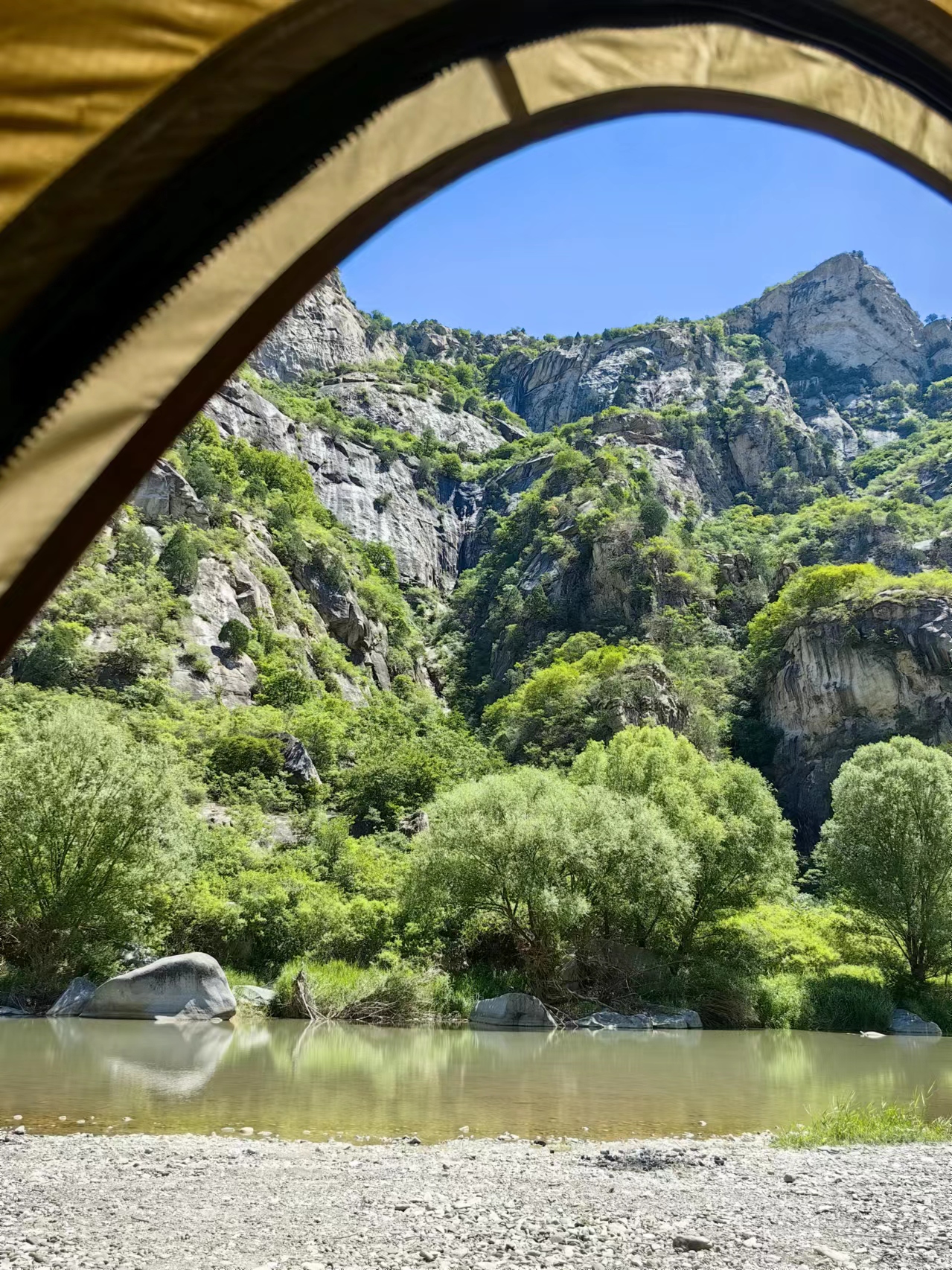 北京懷柔白河灣。受訪者供圖